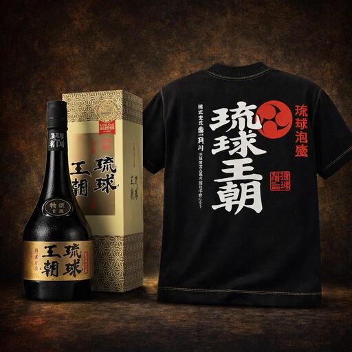 多良川 琉球王朝 特選古酒/720ml×Ｔシャツ(M)セット（G121）