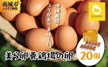 卵の黄身が掴めるほどの新鮮さ 美ら卵養鶏場の卵 20個[順次配送]