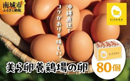 卵の黄身が掴めるほどの新鮮さ 美ら卵養鶏場の卵 80個【順次配送】