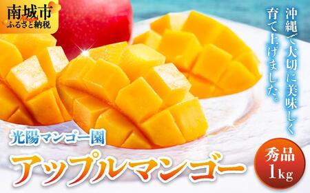 [先行予約・数量限定]アップルマンゴー 秀品(1kg)