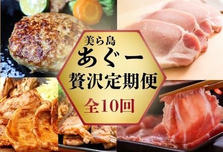 「美ら島あぐーⓇ」すき焼き・しゃぶしゃぶ・ステーキ肉・お惣菜 贅沢定期便 [定期便・全10回]