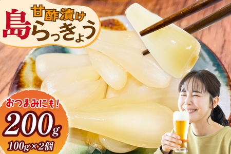 【期間限定発送】 島らっきょう 沖縄 甘酢漬け 100g 2個 セット [NOGU's  沖縄県 伊江村 ie47bde420011]
