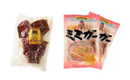 [オキハム]「チラガー1袋」と「ミミガー2袋」の3点セット