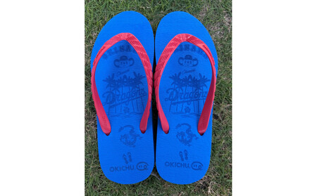 [22cm]プロ野球コラボ島ぞうり(中日ドラゴンズ) | 沖縄 プロ野球 中日 中日ドラゴンズ ドラゴンズ 島ぞうり 旅行 美浜 トラベル キャンプ 人気 おすすめ 北谷 ちゃたん おすすめ