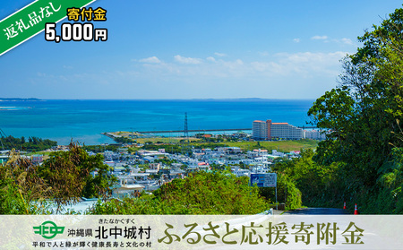 [返礼品なし]沖縄県北中城村ふるさと応援寄附金 5000円 寄附のみの応援 寄附のみ 返礼品なし 無し 御礼 御礼無し 寄付 支援 沖縄本島 中部地区 世界遺産 中城城跡 伝統芸能 観光 観光保全活動 村長 こども 子供 おきなわ 沖縄 沖縄県 きたなかぐすく 北中城村 5千円