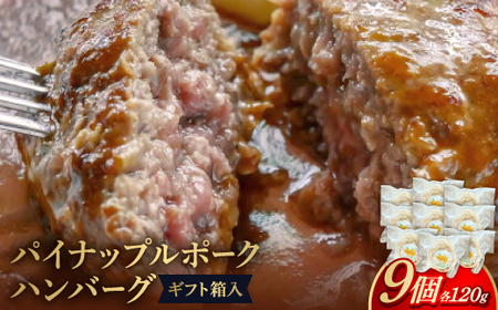 パイナップルポーク ハンバーグ 9個 ギフト箱入[配送不可地域:離島]