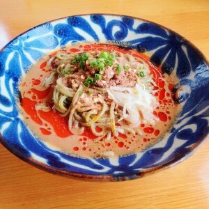 冷やし担々沖縄そば モリンガ麺 4食セット[配送不可地域:離島]