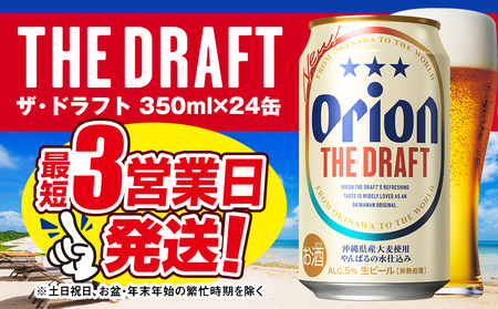 ちむどんどんフェア【夏季限定寄附額】オリオンビール　ザ・ドラフト（350ml×24缶）