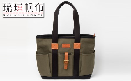 「琉球帆布」クラフトマンバッグ(ディープグリーン)[価格改定]