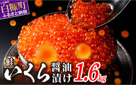 ＼高評価 4.9/ いくら 醤油漬 鮭卵1.6kg (200g×2パック×4箱) 圧倒的おいしさ 大粒 いくら 醤油漬け 鮭卵 小分け 海鮮 送料無料 人気 ランキング 北海道 白糠町 _K053-1234-sequentially