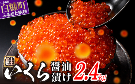 ＼高評価 4.9/いくら 醤油漬 鮭卵 2.4kg (200g×2パック×6箱) 圧倒的おいしさ 大粒 いくら 醤油漬け 鮭卵 小分け 海鮮 送料無料 人気 ランキング 北海道 白糠町 _K078-1235-sequentially