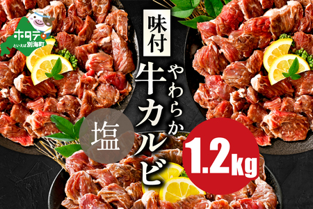 味付け カルビ やみつき 塩ダレ 1.2kg(400g×3パック)[NS0000053]