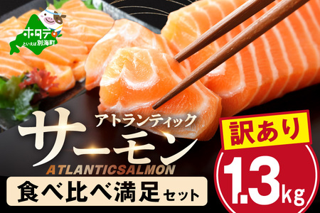 アトランティック サーモン 食べ比べ満足セット 1.3kg[SS0000037]