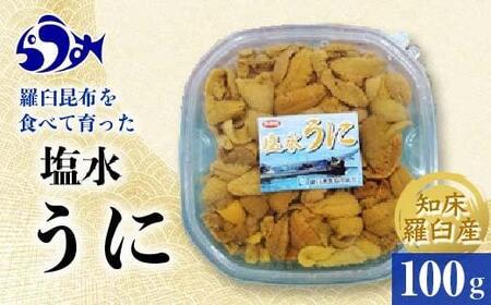 天然 エゾバフンうに (中)塩水うに 100g(100g×1枚)2025年1月中旬から発送ミョウバン不使用 北海道産 知床羅臼産