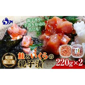 知床羅臼産 鮭といくらの親子漬220g×2  ｜いくら 海鮮丼