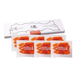 紅鮭燻製スライス(50g×6P)[配送不可地域:離島]