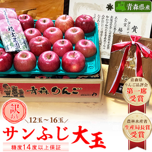 「サンふじ」大玉約5kg・糖度14度以上保証・訳あり家庭用りんご_果物・フルーツ りんご リンゴ 林檎_[配送不可地域:離島]