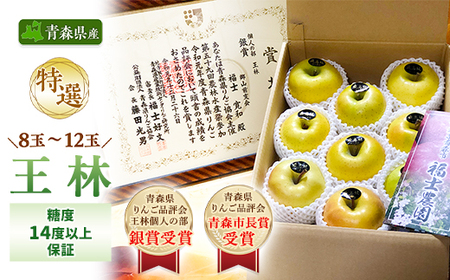 「王林」3kg・糖度14度以上保証・特選贈答用りんご 青森市長賞受賞_果物・フルーツ りんご リンゴ 林檎_[配送不可地域:離島]