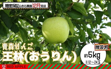 りんご [ 12月発送 ] 13度糖度保証 贈答用 王林 約 5kg [ 弘前市産 青森りんご 果物 フルーツ 食後 デザート 旬の果物 旬のフルーツ シャキシャキ みずみずしい ]