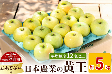 りんご [先行受付]平均糖度12度以上! 黄王 約5kg おもてなし用 クール便
