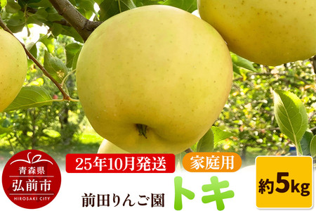[レビューキャンペーン][25年10月発送]りんご[家庭用]トキ 約5kg 前田りんご園
