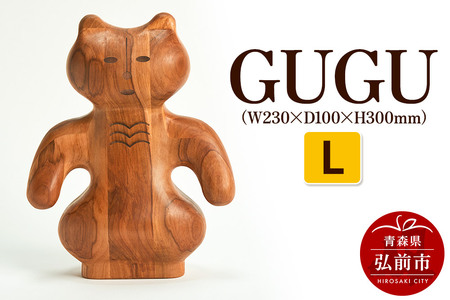 [レビューキャンペーン]GUGU L(W230×D100×H300mm) 木製 おしゃれ かわいい インテリア 置物 オブジェ 日本製