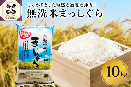米 無洗米 10kg 青森県産 まっしぐら (精米)