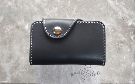 受注生産品 二つ折りキーケース 栃木レザー