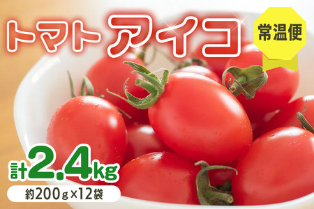 愛菜果えりーと倶楽部のミニトマト アイコ12袋|2024年産 令和6年 国産 野菜 トマト ミニトマト サラダ 新鮮 フレッシュ リコピン [0672]