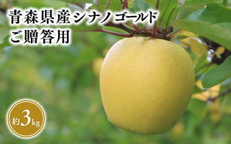 2025年5〜6月発送! シナノゴールド3kg贈答用 [そと川りんご園]りんご リンゴ 林檎 りんご 青森 平川市産