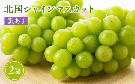 2026年産先行受付 訳あり 北国の冬シャインマスカット2房[原田農園][hi-0068-001]シャインマスカット 訳あり 家庭用 ぶどう 産地直送 高糖度 平川市