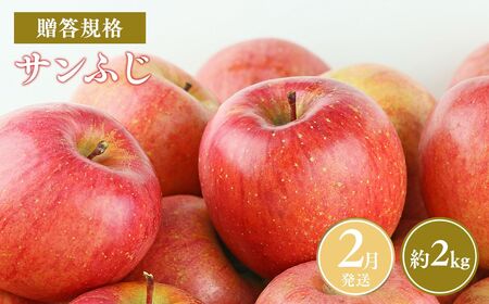 ≪令和8年産先行受付≫令和9年2月発送! 贈答規格サンふじ約2kg  青森県平川市産[hi-0038-016-2]