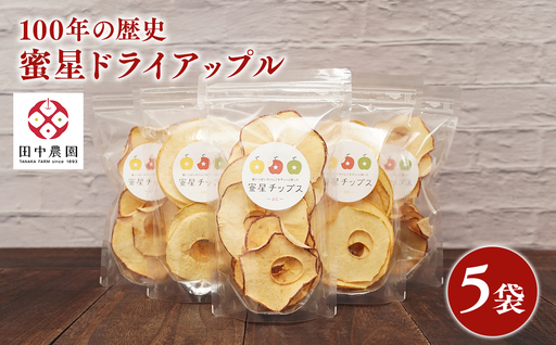 [12月中旬〜発送] 蜜星りんごチップス 5袋セット 25g×5 [hi-0039-011]