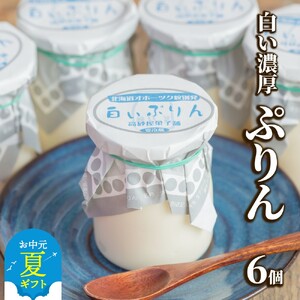 9-18 [お中元]濃厚な白いぷりん(6個)