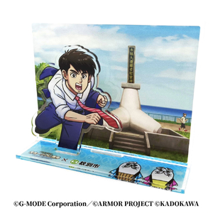 『オホーツクに消ゆ』×紋別市の夢のコラボ!ご当地アクリルジオラマ 〜港湾殉職者慰霊碑編〜
