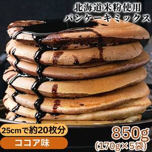 4-11 米粉のパンケーキミックス 5袋計850g ココア