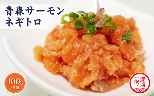青森サーモン ネギトロ 計500g 100g 5袋[fu-0012-004]