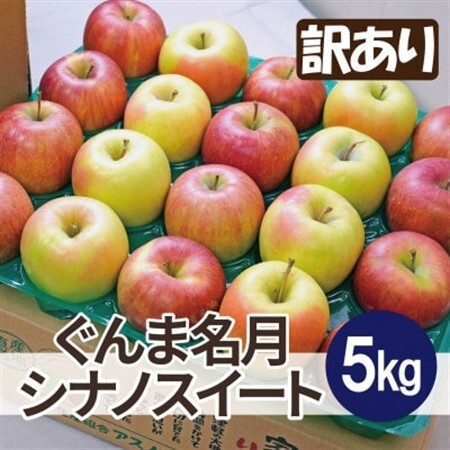 [1月出荷予定]糖度13度以上保証! ぐんま名月×シナノスイート 約5kg 訳あり[配送不可地域:離島・沖縄県]