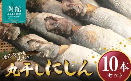 丸干しにしん10本セット「函館 山崎水産」 にしん 丸干しにしん 魚 焼き魚 北海道 函館市 ふるさと納税 お取り寄せ 送料無料_HD061-020