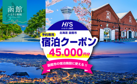 HISふるさと納税宿泊予約専用クーポン(北海道函館市)45,000円分_HD162-007