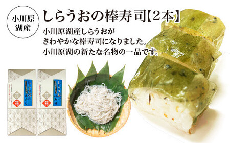 小川原湖産 しらうおの棒寿司 2本 [02408-0123]