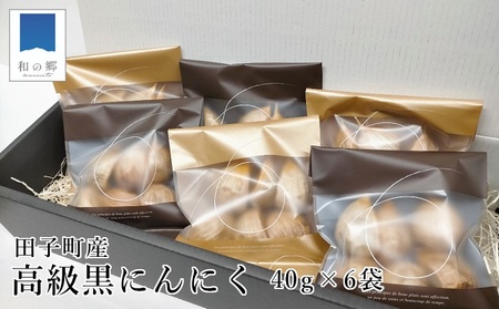 田子町産 高級熟成黒にんにく 約40g×6袋（厳選6〜7粒×6袋）
