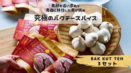 田子町産にんにく B品 6玉&バクテースパイス 20g×3袋