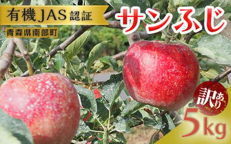 [訳あり] 有機JAS認証 サンふじ りんご 約5kg [和楽堂りんご養生農苑] オーガニック 無農薬 F21U-287