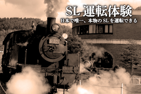 SL運転体験 [日本で唯一、本物のSL※1939年日本車輛製蒸気機関車S-304を運転できる][寄附使途指定][13026]