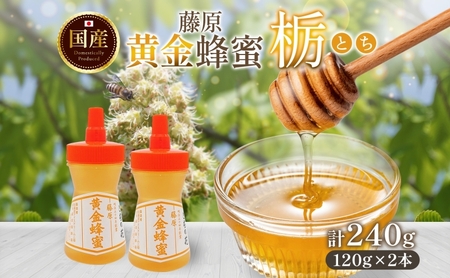 藤原黄金蜂蜜 栃 計240g はちみつ とち 国産 単花蜜 朝しぼり 完熟 ハチミツ パン 菓子 トースト ホットケーキ ヨーグルト 調味料 隠し味 お取り寄せ ポリ容器 常温 常備 送料無料 藤原養蜂場 岩手県 盛岡市