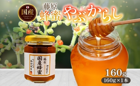 藤原国産蜂蜜 やぶからし 160g はちみつ ヤブカラシ 国産 単花蜜 朝しぼり 完熟 ハチミツ パン 菓子 トースト ホットケーキ ヨーグルト 調味料 隠し味 お取り寄せ ポリ容器 常温 常備 送料無料 藤原養蜂場 岩手県 盛岡市