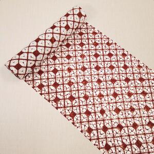 [ 南部しぼり 茜染 ] 正絹着尺地(渋茜) 草紫堂 南部茜染 和装 着物 伝統工芸 工芸品