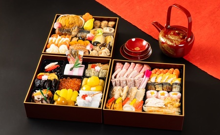 [季節限定・数量限定]盛岡つなぎ温泉 四季亭 お節料理(4〜5人前)「初夢」 おせち おせち料理 お節 三段重 冷蔵 2026