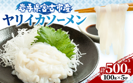 ヤリイカソーメン宮古産100g×5パック(500g)[配送不可地域:離島]